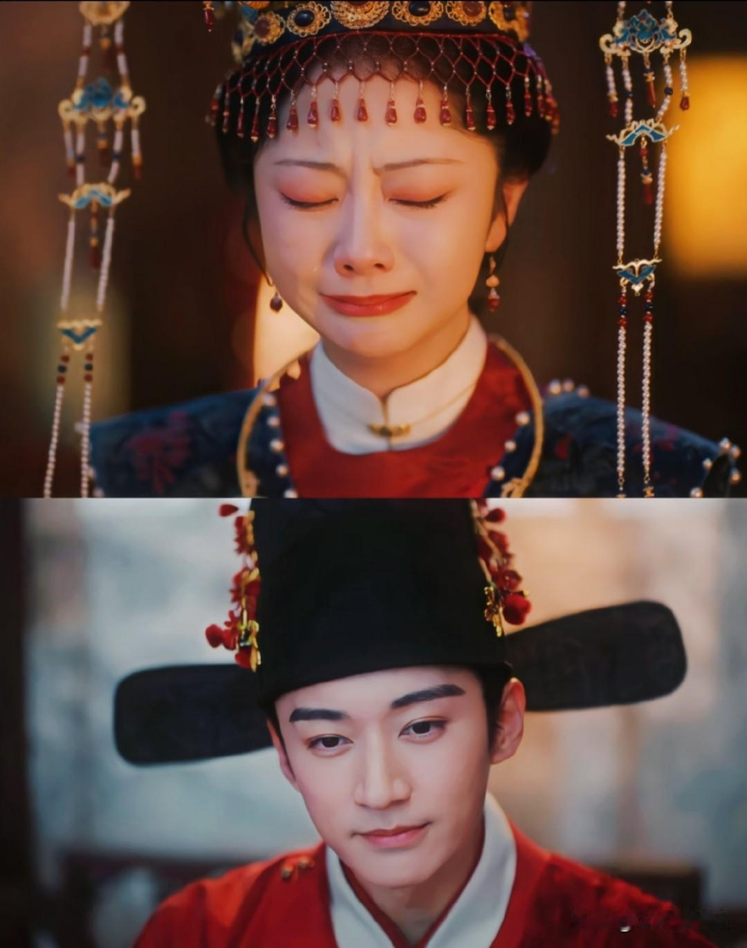 瞧把林锦岐美的，这小表情，哈哈哈兰香白眼翻的也很萌，这两人的心思都写脸上了