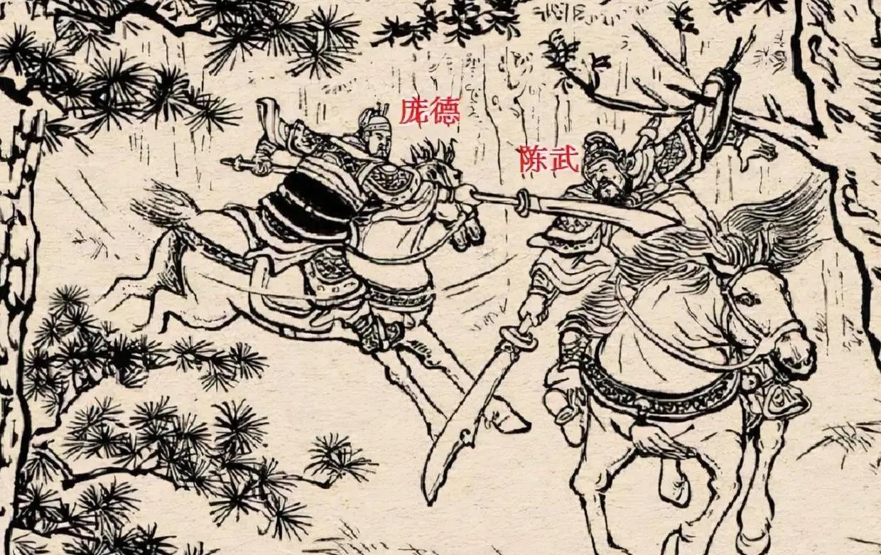 孙权阵营江东十二虎臣之中，有一个叫陈武的大将，勇猛善战，在演义中，陈武因被树枝挂