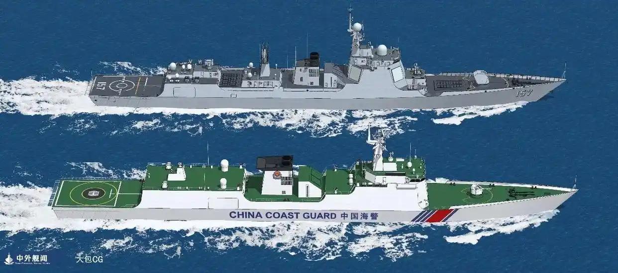 王炸登场！海警版052D官宣！日本海保有点慌！近日，国产501型综合