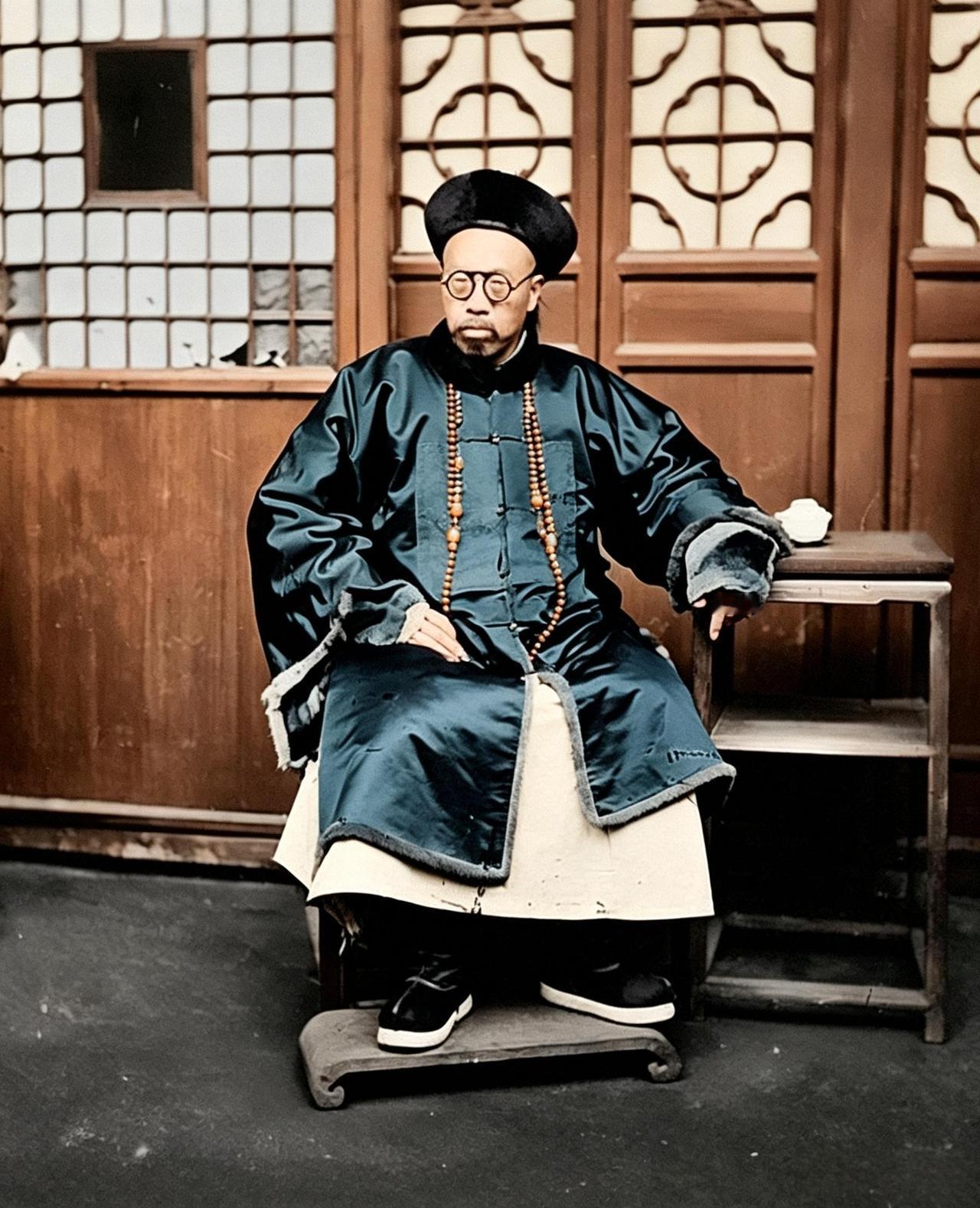这位穿官服，戴着眼镜，透着精明的官员正是晚清北方第一大藏书家族的当家人李明墀。虽