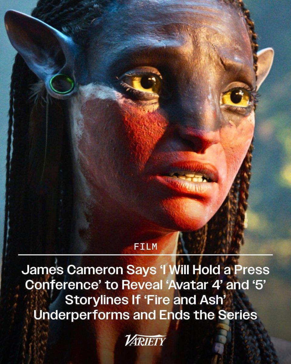 詹姆斯·卡梅隆表示，如果《火与灰》（Avatar:FireandAsh）表