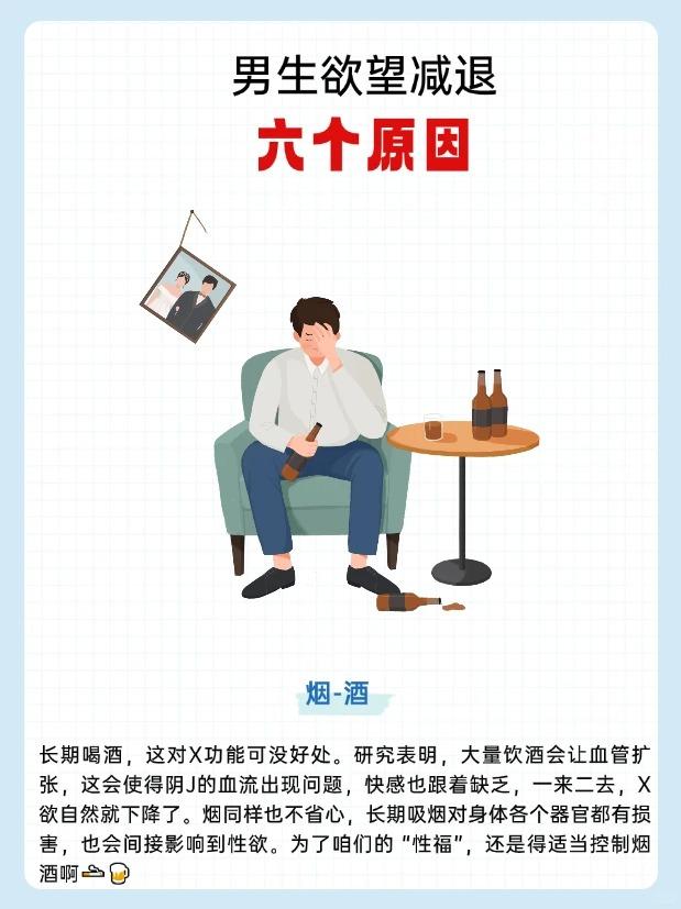 男生欲望减退的6大原因，一定要了解！