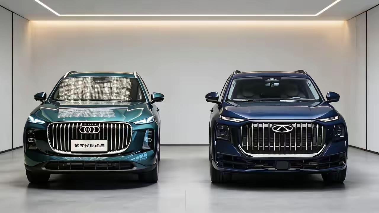 奇瑞8万的车和奥迪最高端的Suv撞脸，怎么说，奇瑞设计进步了，还有七月份奇瑞出口