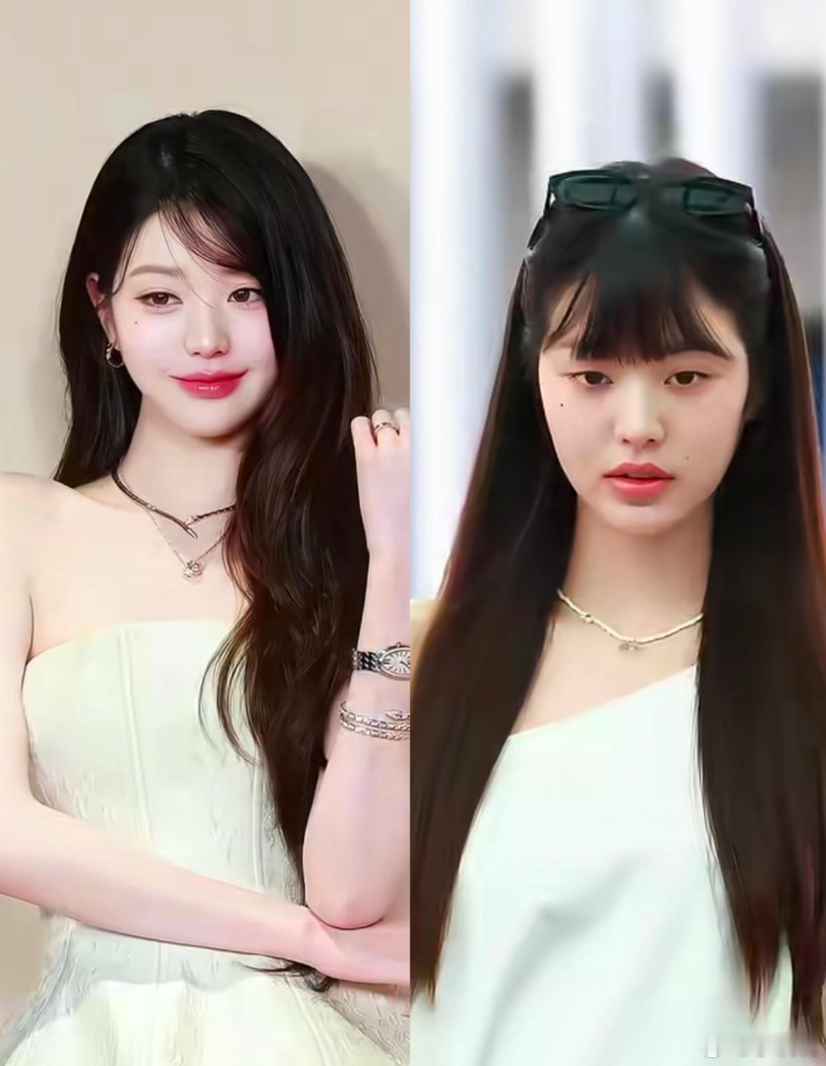 抖人好像接受不了张元英素颜啊，明明很美了和以前一样还是好看呀素颜张元英ive​