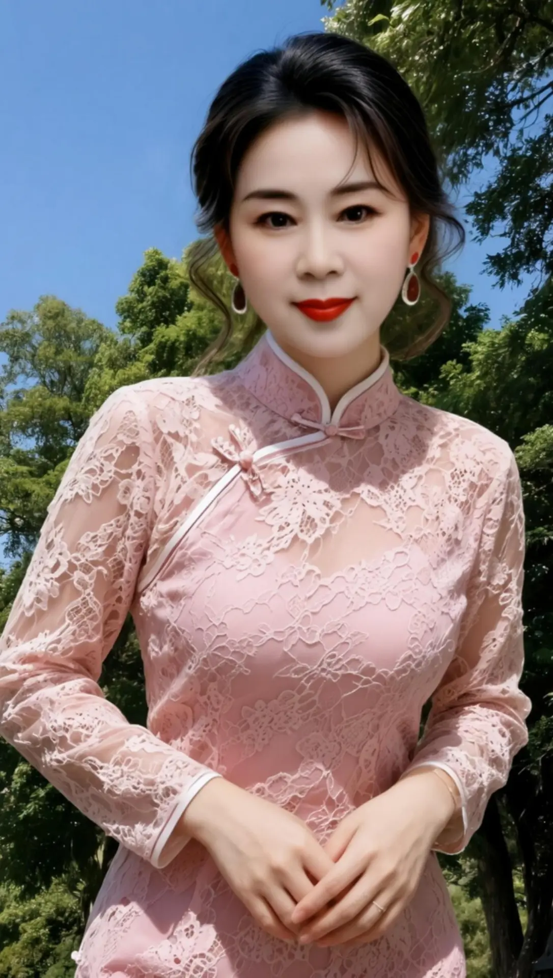 AI粉旗袍写真 ai创作