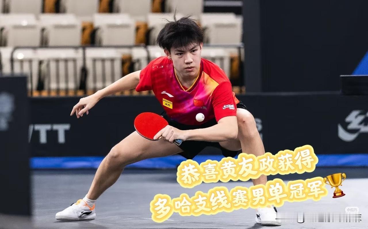 恭喜政哥终于拿到成年赛单打冠军！虽然是多哈支线赛，才125积分，但是苍蝇腿也是