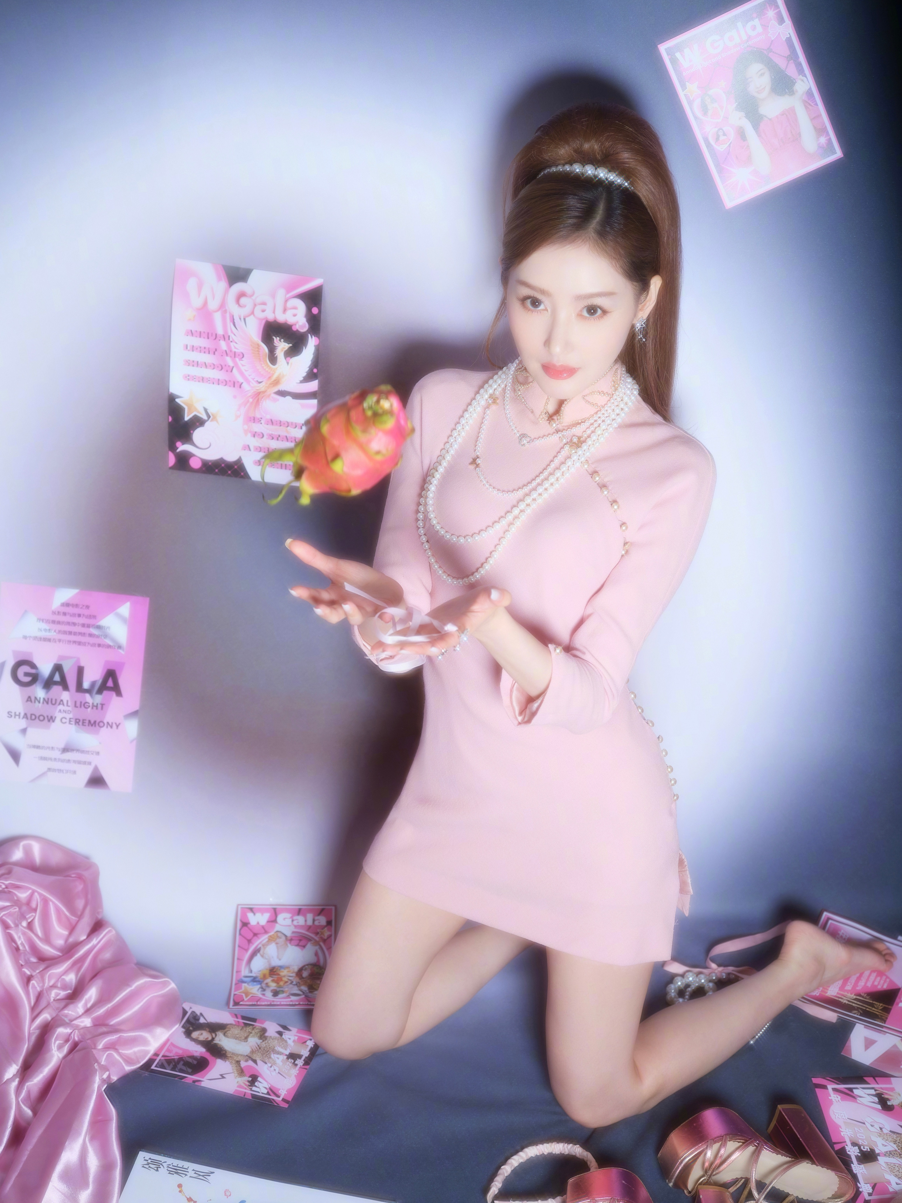 明星W盛典造型图张天爱W盛典红毯出图🐰​​​