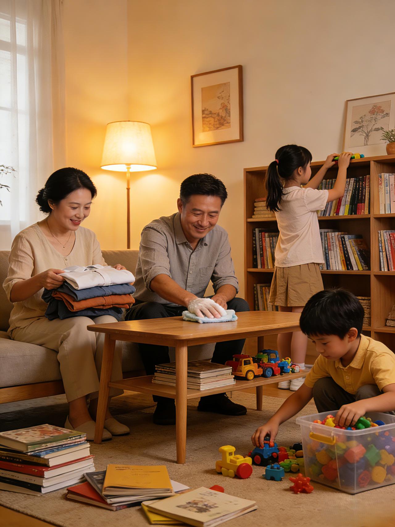 保持居家整洁通透，少堆无用杂物，不用复杂装修，简单舒适、光线充足就好。整洁的空间