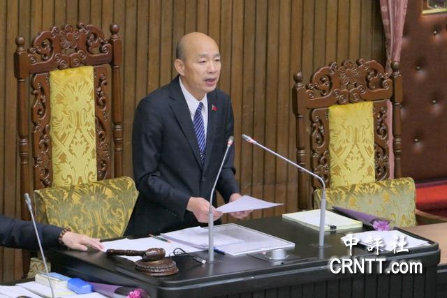 韩国瑜想当王金平，但赖清德不是陈水扁中国国民党籍“立法院长”韩国瑜18日晚间在