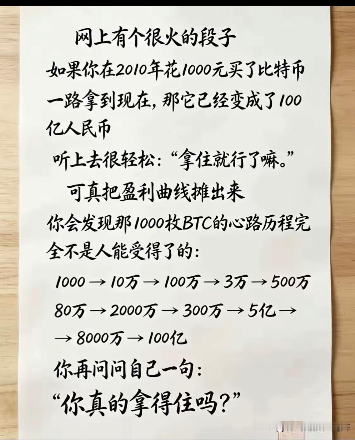 你会在哪个阶段卖掉它？