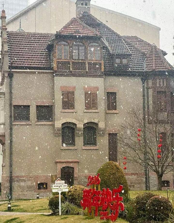 已经十几年没下雪的上海忽然飘雪上海学上海下雪了