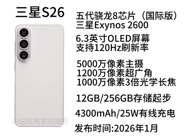 前几天三星刚刚发布了自家自研的2nm芯片Exynos2600，有不少小伙伴猜测