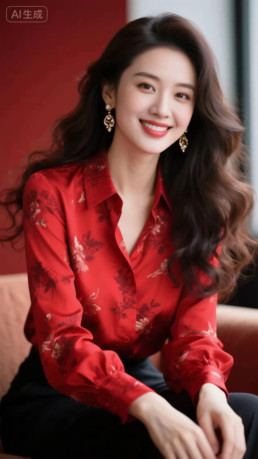 优雅红衣，绽放迷人光彩！🌹✨