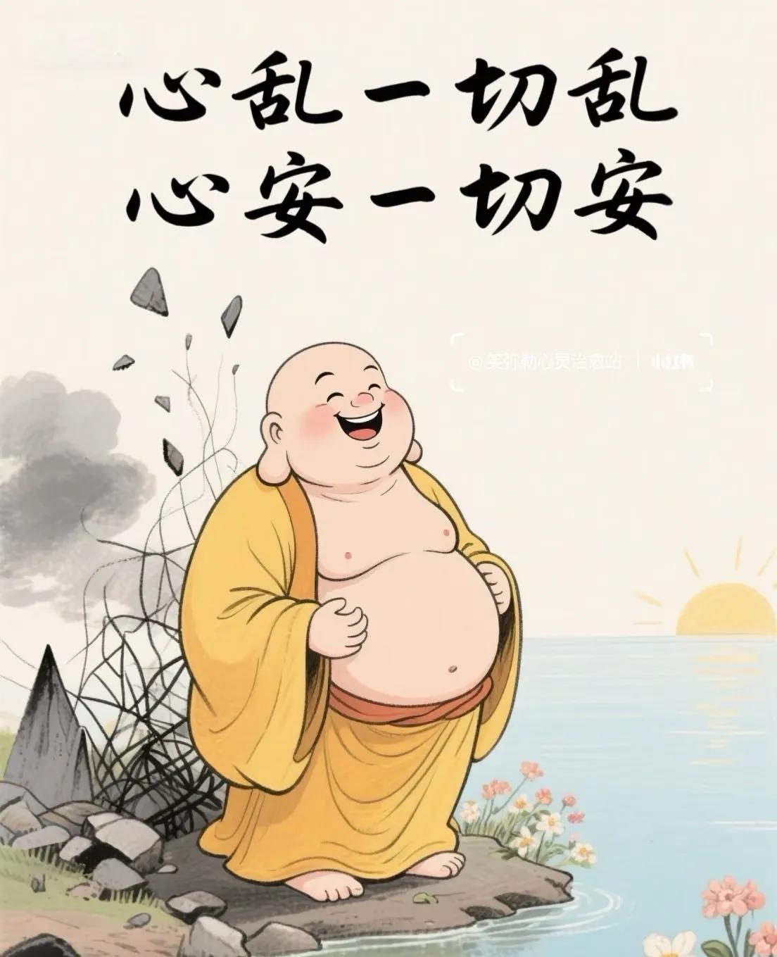 心乱一切乱，心安一切安。内心安静，心态积极。所遇皆是好事，所见都是风景。