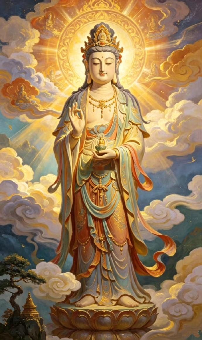 偶遇观音圣像，许下心愿，万事皆顺🙏​​​
