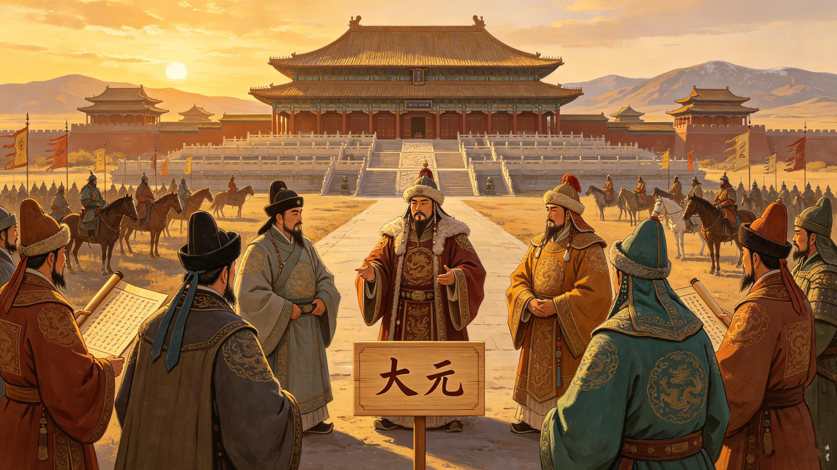 元朝为啥叫“元”？根本不是蒙古自带的名字很多人都以为，元朝是蒙古人随便起的国号。其实大错特错。成吉思