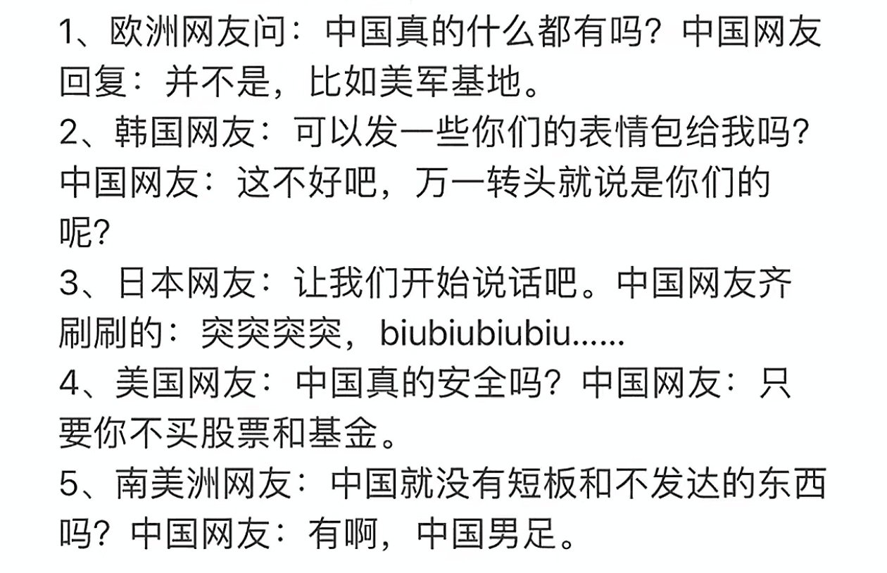 中国网友是怎样回答世界各国网友提问的？说的很实在，绝对实事求是。