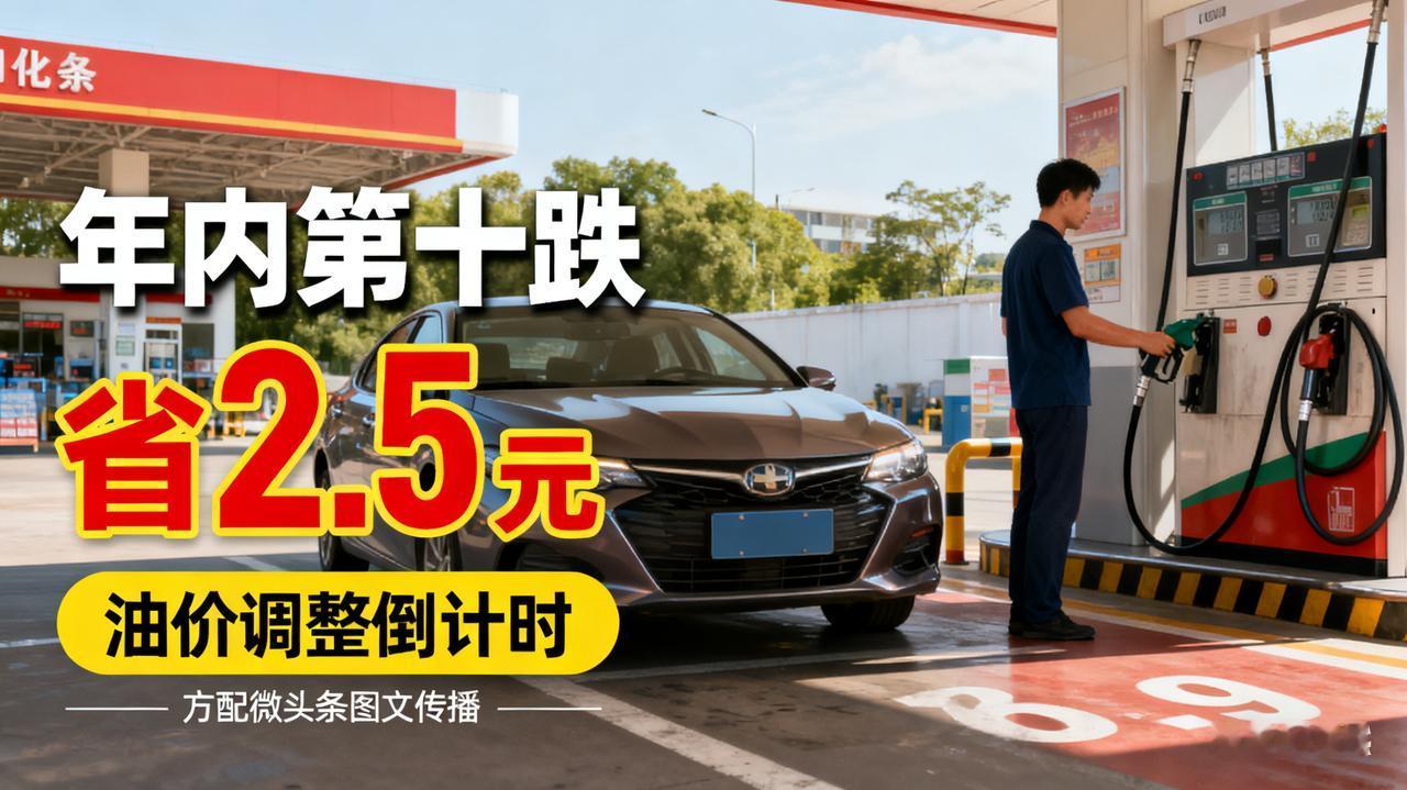 油价或迎年内第十跌！加满一箱省2.5元，车主却喜忧参半今晚24时油价调整窗