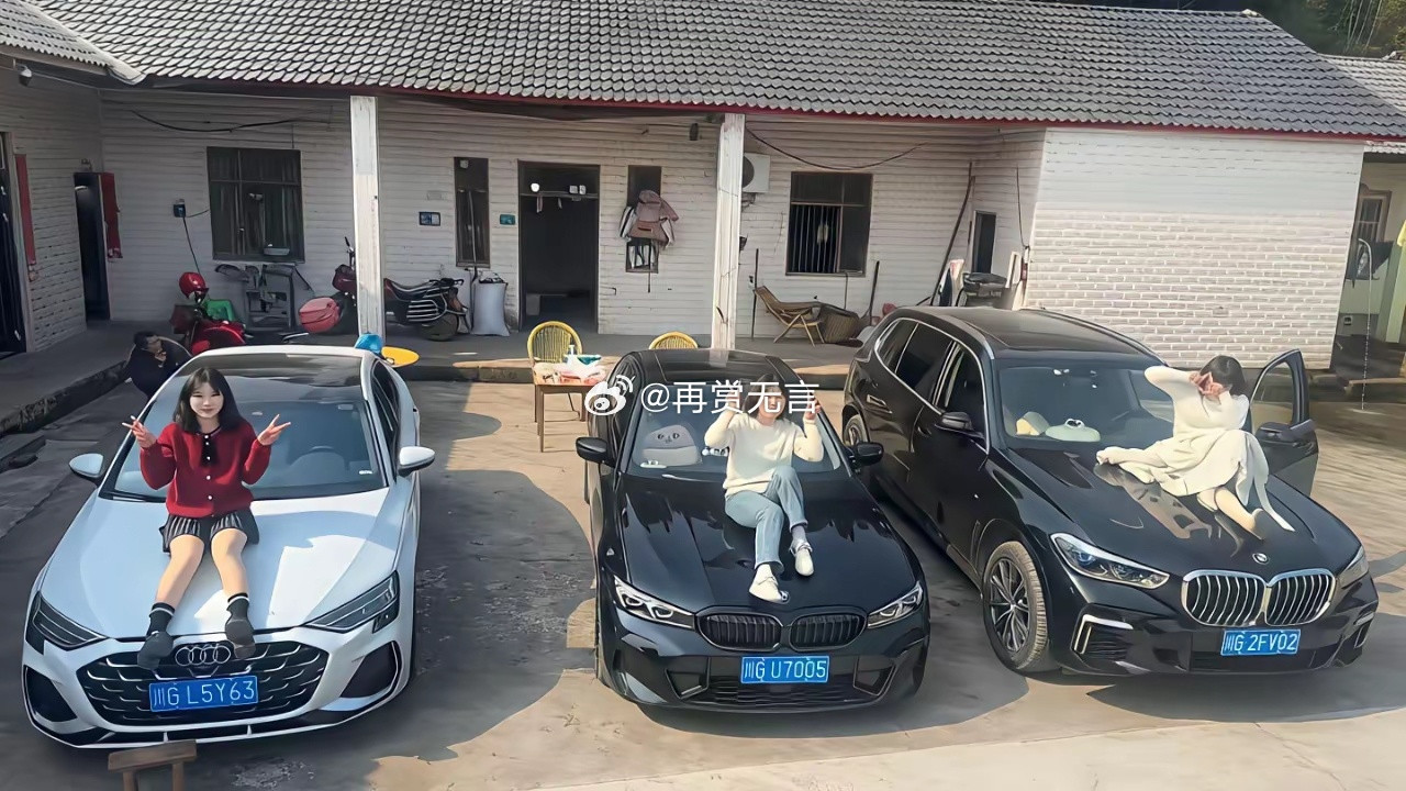 三辆车，起码300来万了吧！三姐妹一起实现暴富了。