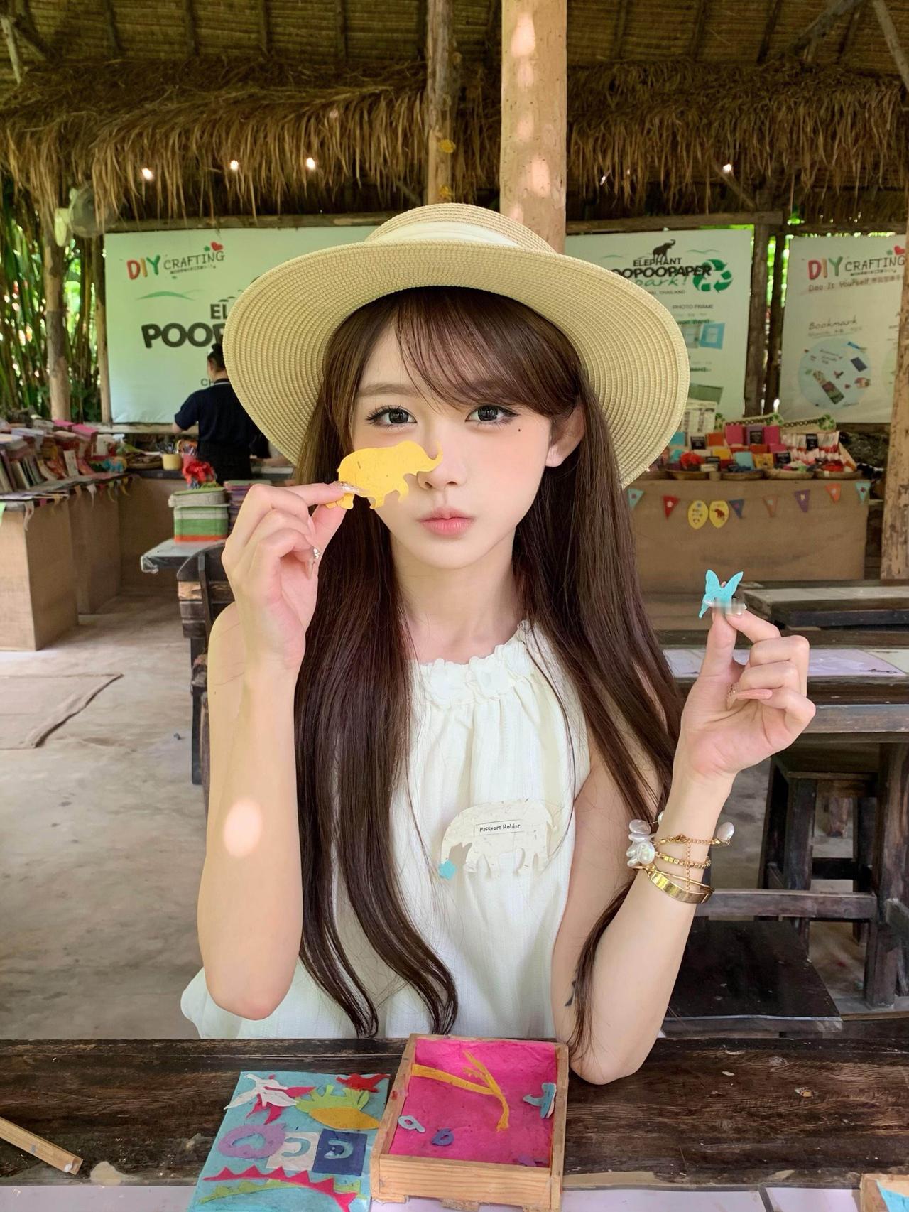 在清迈用大象噗噗💩Diy了护照夹！大象🐘pupu纸公园太好玩了每小时都有中