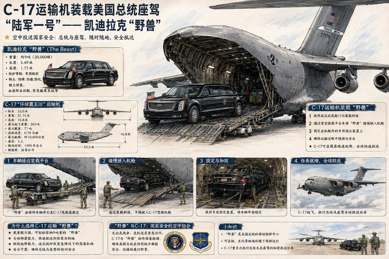 波音C-17GlobemasterIII（全球霸王III）是美国空军的主力