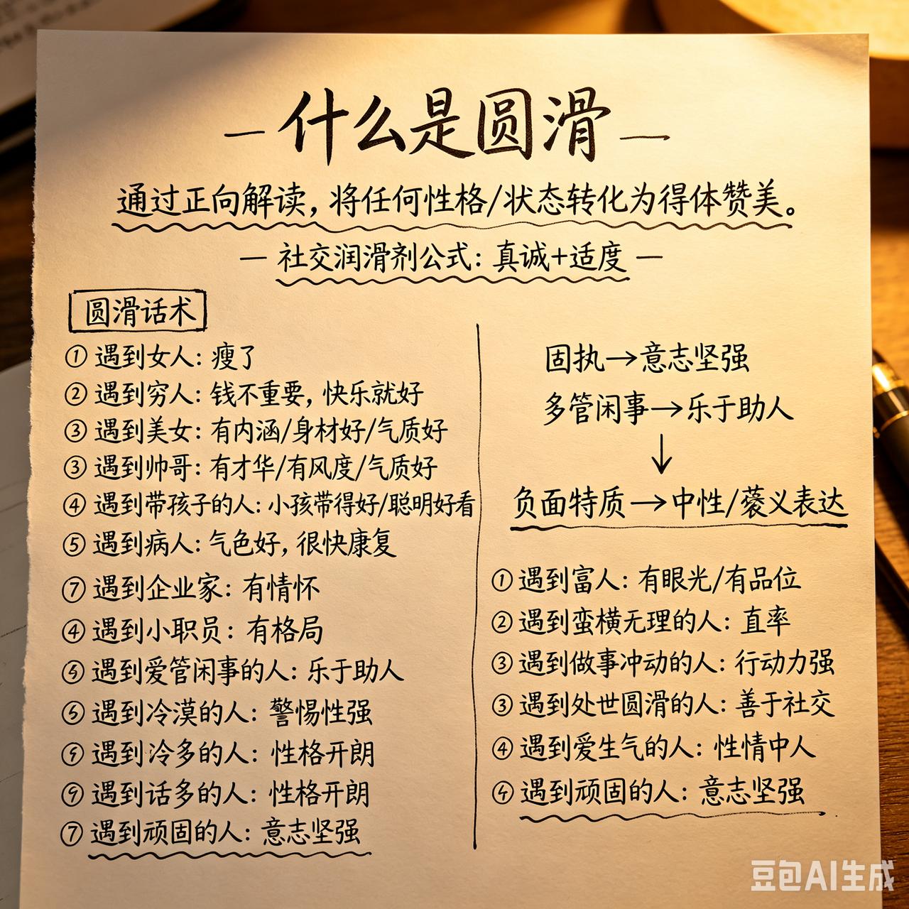 这是圆滑，还是说谎？