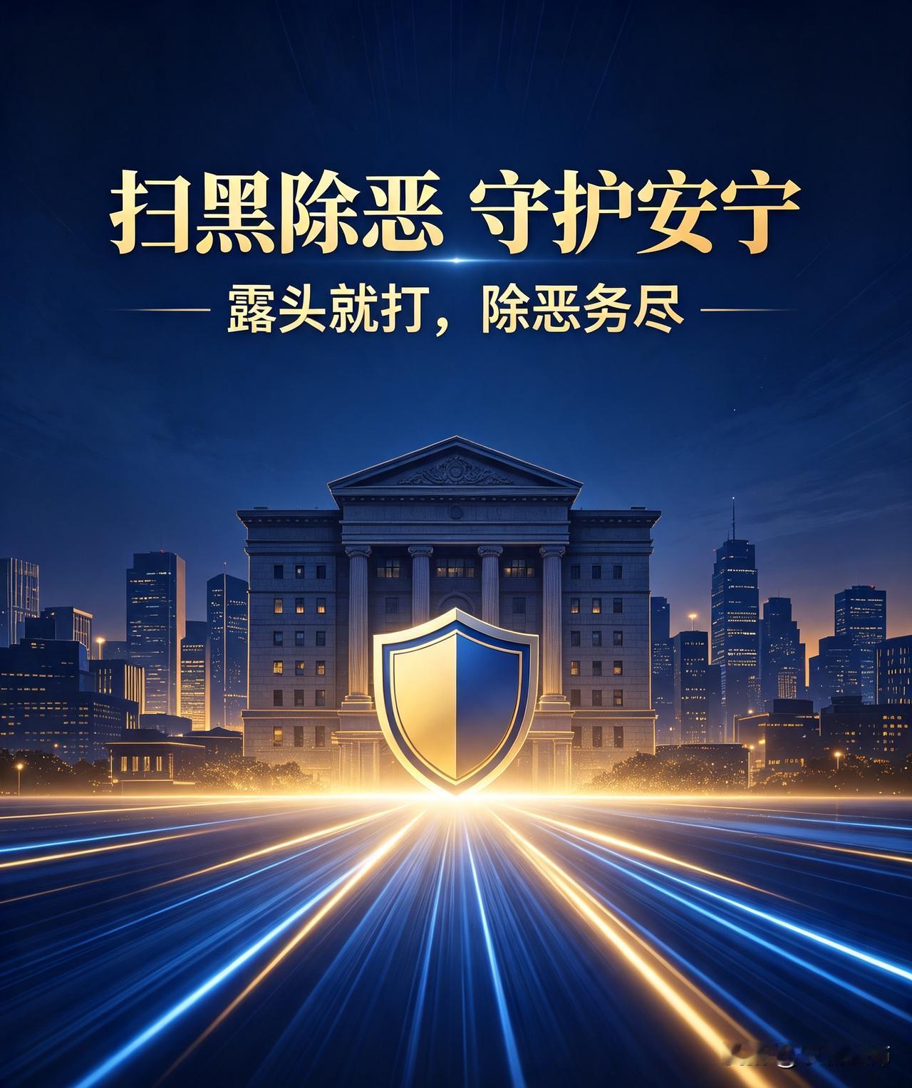 党中央推进扫黑除恶，彰显除恶务尽的坚定决心，这是守护百姓安宁的民心工程。黑恶势力