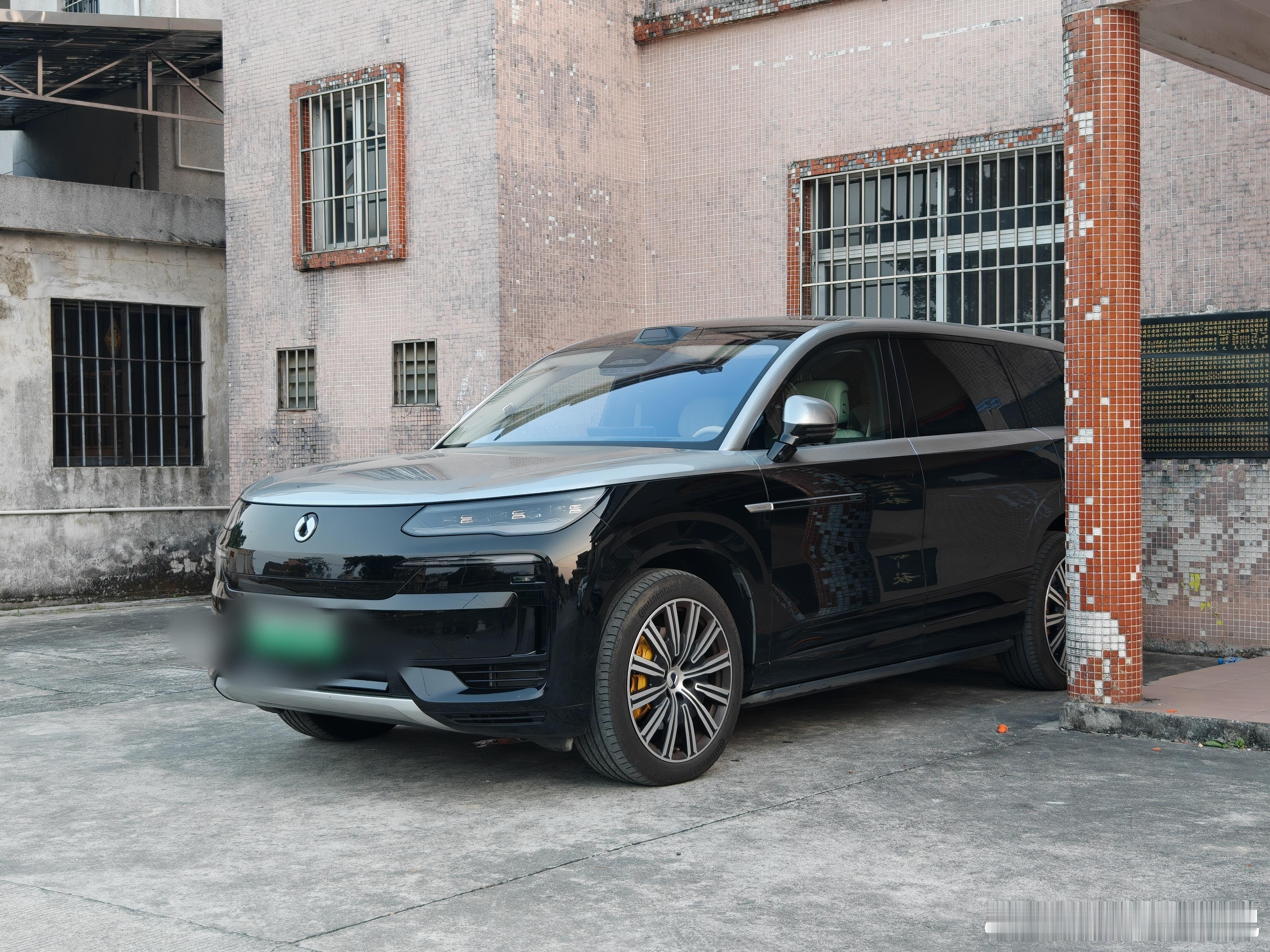 今年开了顶配的双拼色腾势N9回村过年，停在村里的文化室前，着实霸气！说实话，也确