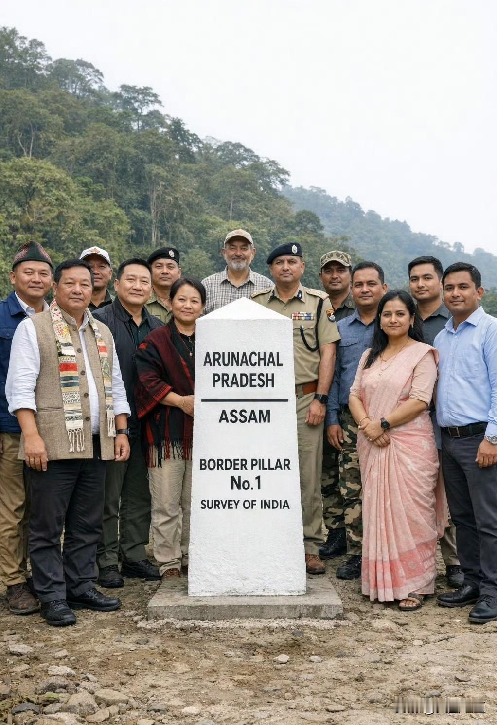 据当地媒体报道，2月22日，首个印度官方界碑在藏南帕克卡桑（Pakke-Kess