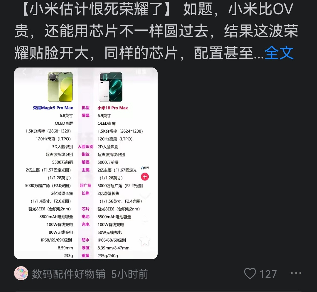 荣耀毕竟是华子培养出来的，其实手机还是不错的，想用高通芯片的可以考虑考虑荣耀手机的。