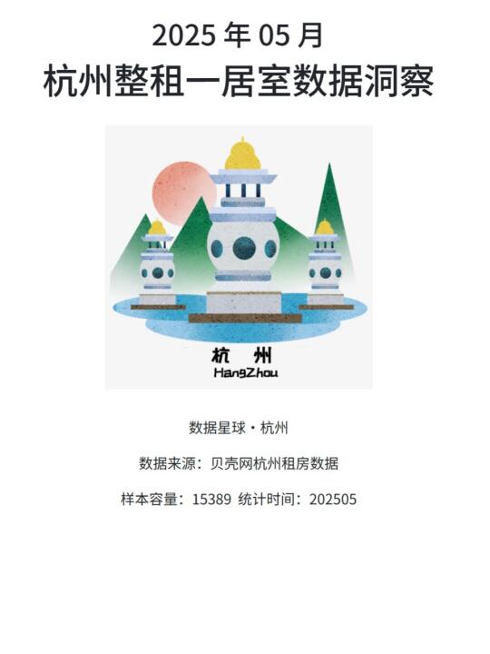 2025 年 05 月|杭州整租一居室数据洞察