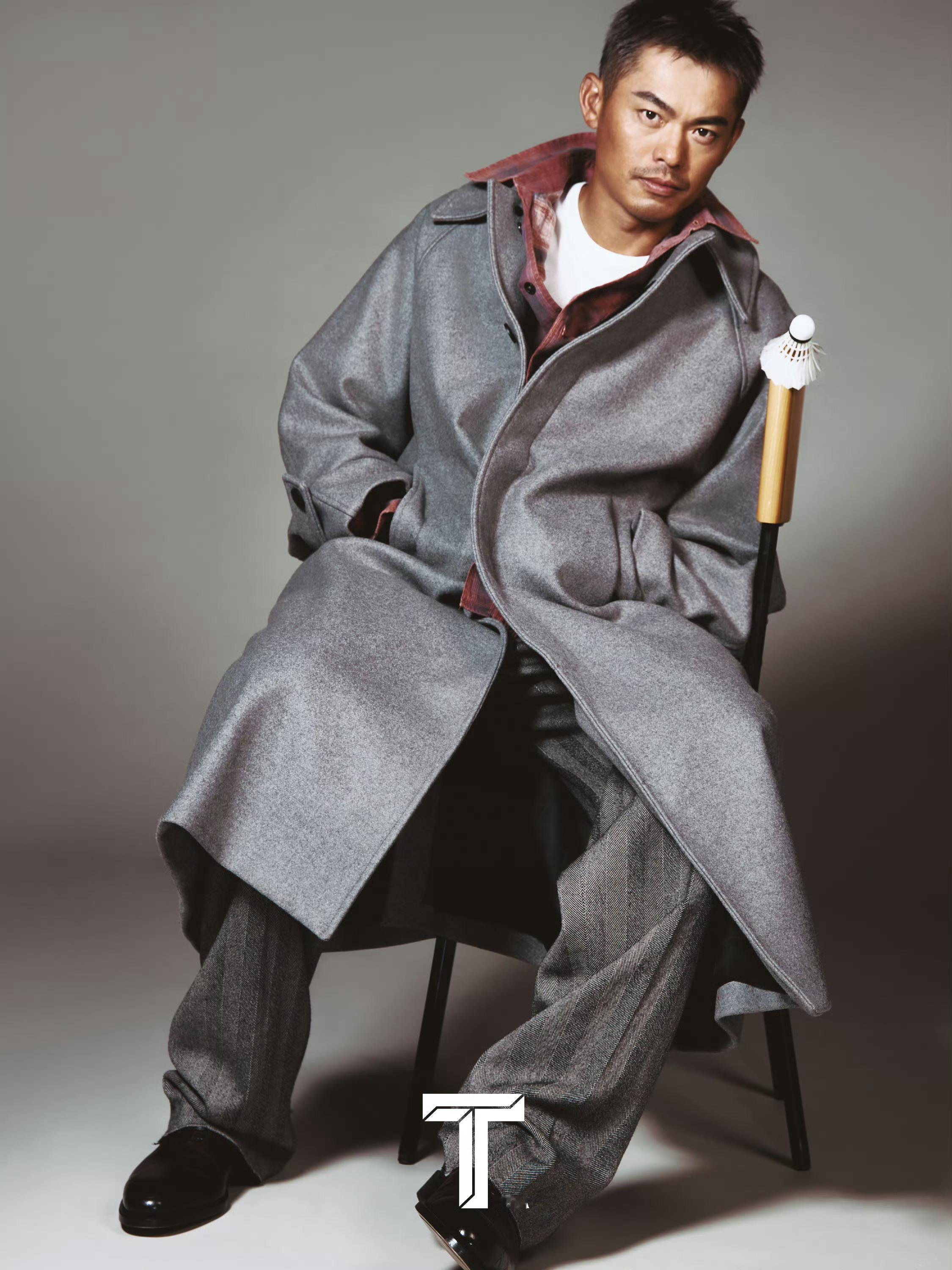 林丹TMagazine中文版封面人物，许久不见的面孔，硬朗的皮衣造型，气