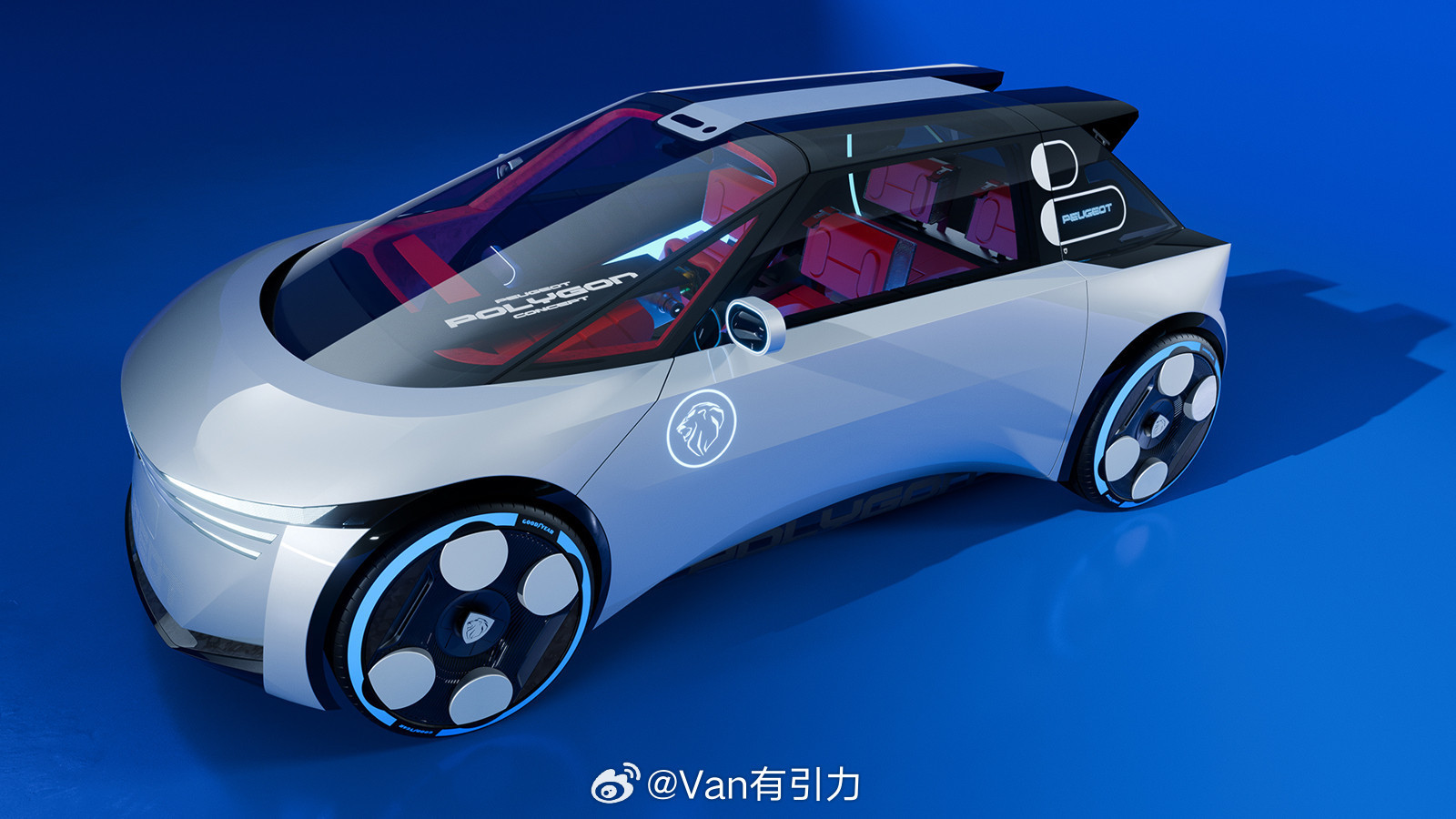 标致放出了一张概念车图，叫Polygon，不是MPV但座舱设计挺有意思。标致说将