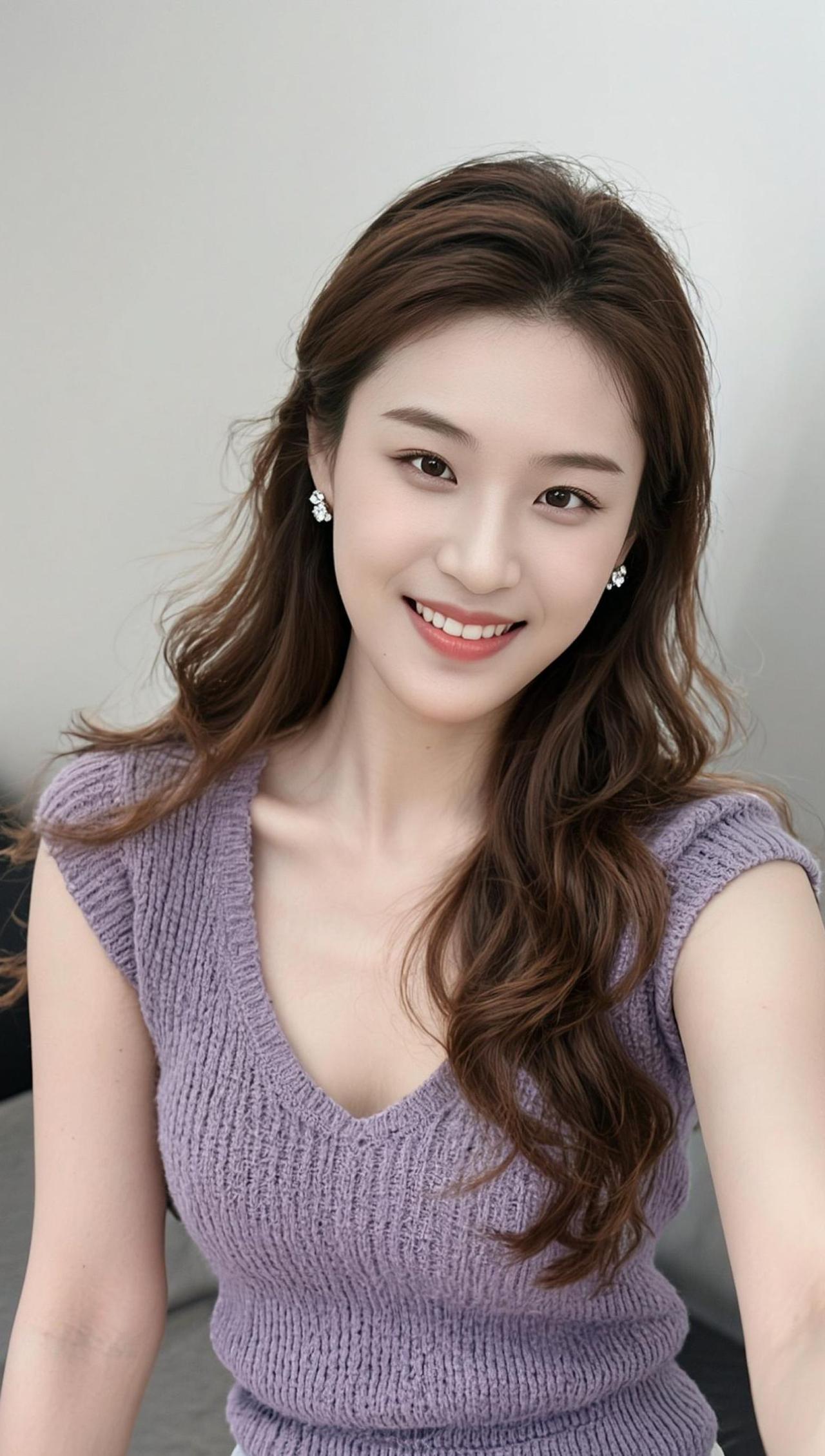 这卷发是AI生成的，但我的笑容是真·心动现场，谁能想到我连头发丝都这么有戏？本来