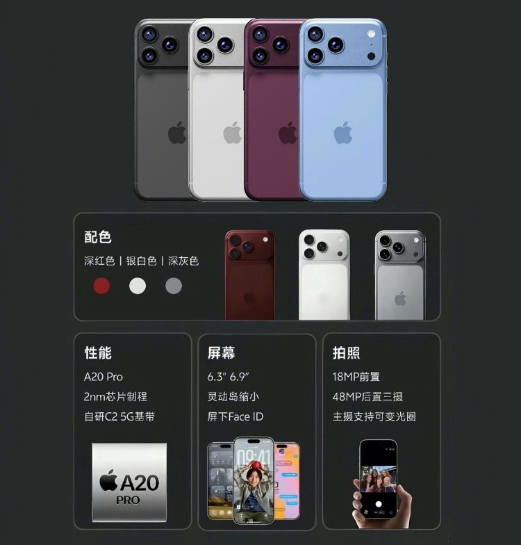 丁话一下iPhone18Pro即将成为一次重大升级？👀·更小的动态岛·