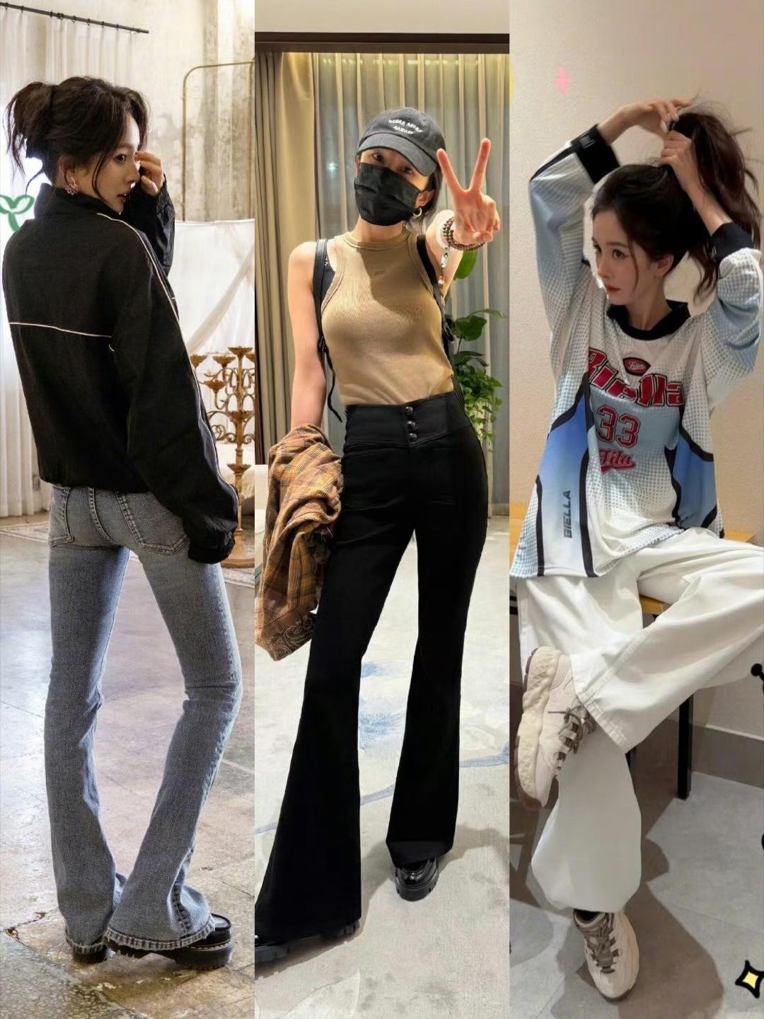 杨幂夏日私服合集来袭，每套造型都自带清爽氧气感。休闲格纹、温柔针织、慵懒卫衣
