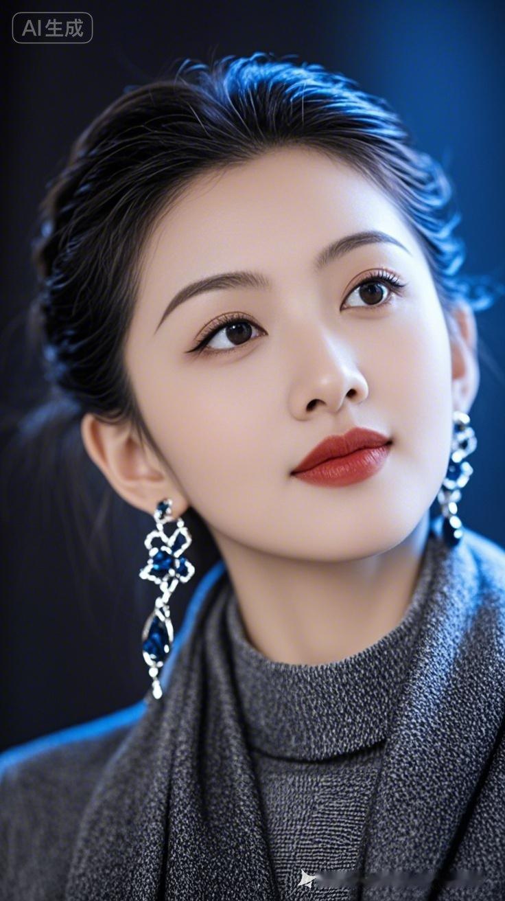 优雅气质，蓝调冷艳，时尚穿搭，魅力四射！