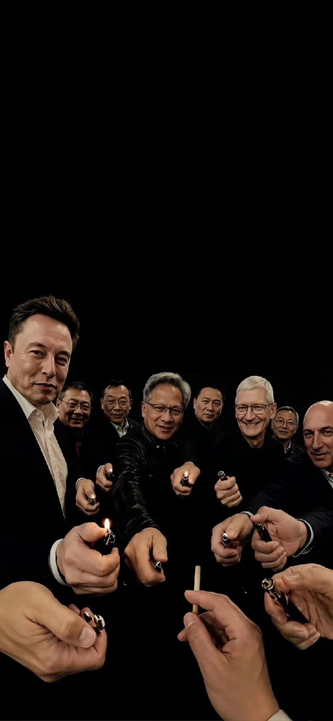 分享一张壁纸，一群大佬帮你点烟