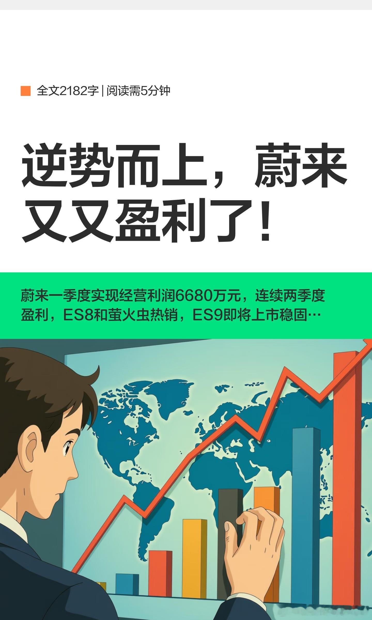 逆势而上，蔚来又又盈利了！兄弟们，你们的顾虑真的没有了，蔚来第一季度实...