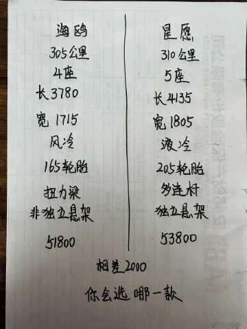 10万以下才是汽车竞争最激烈的市场，吉利星愿和比亚迪海鸥，相差2000...