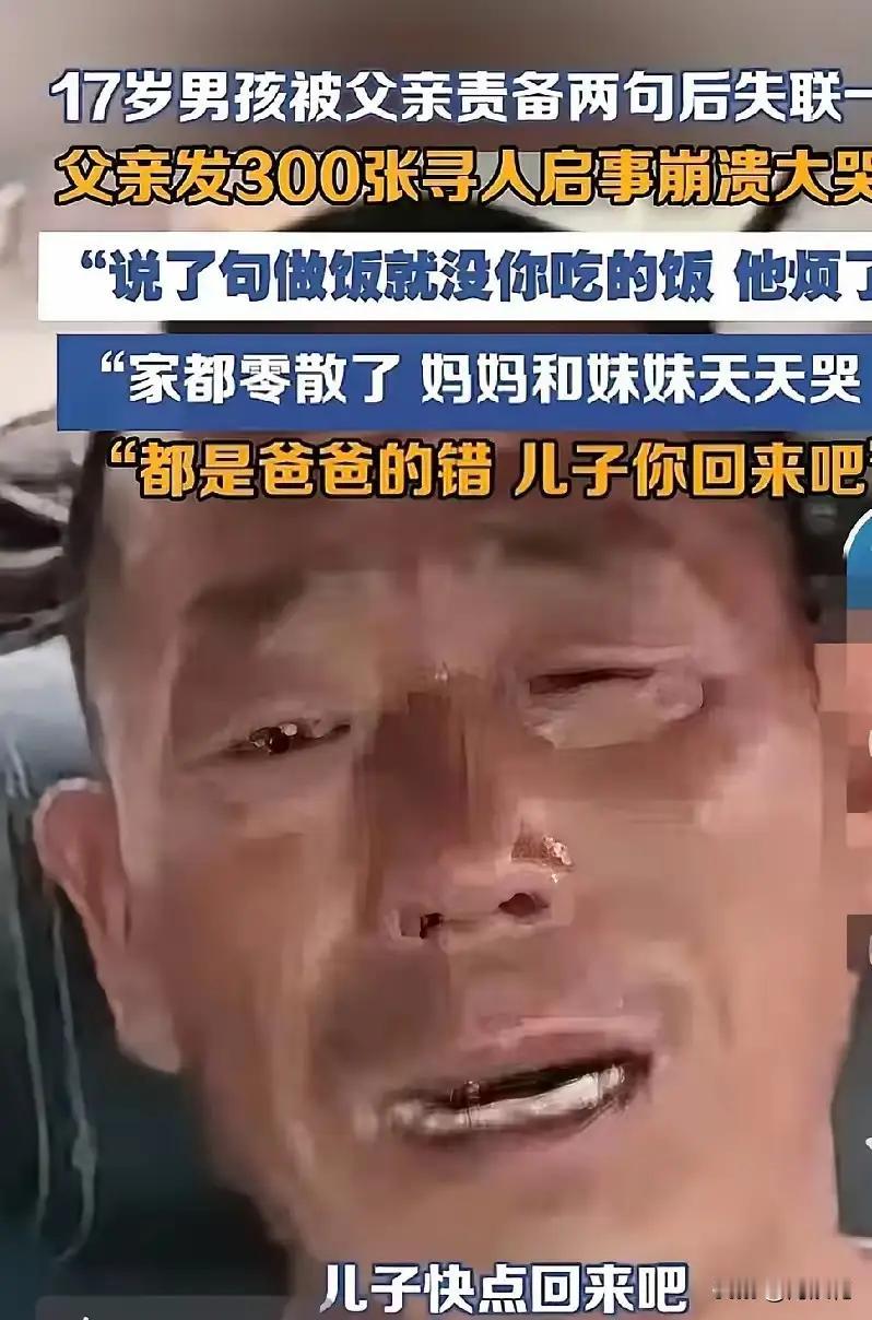 河南17岁那个男孩找到了，但是结果令人心碎，其父母及妹妹一度崩溃。现在的孩子