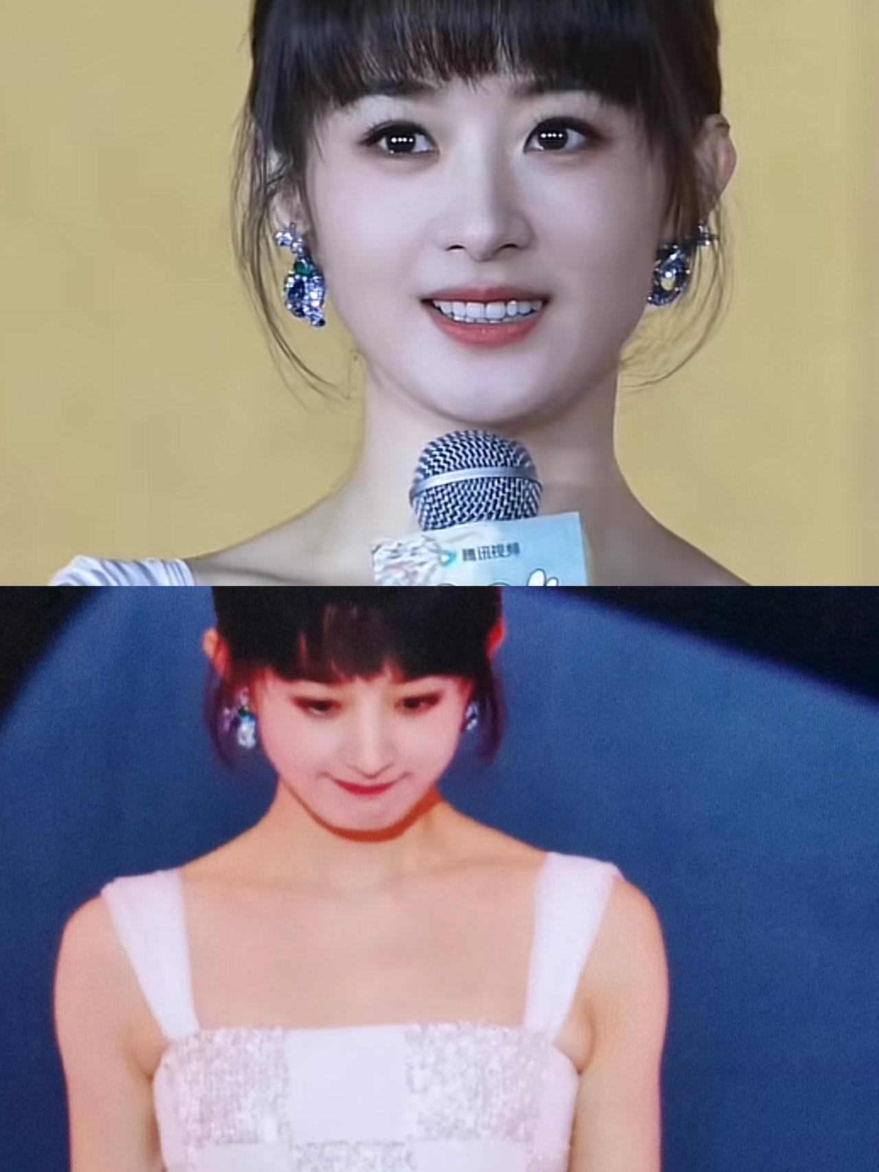 我闺蜜昨天去线下活动见到了赵丽颖，她回来给我说了个大实话，其实赵丽颖本人