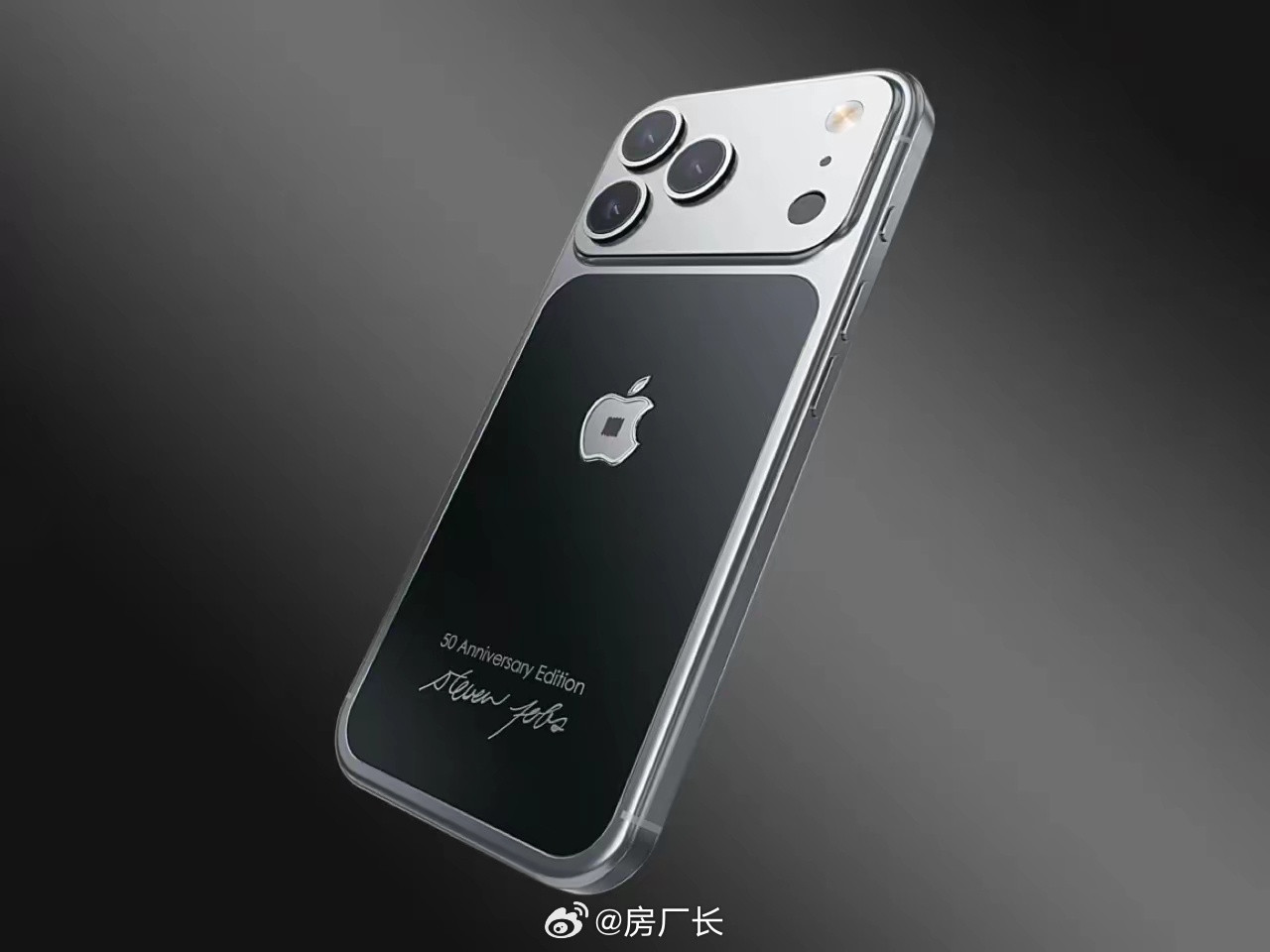 第三方厂商真会赚钱，乔布斯纪念版iPhone17Pro，钛金属logo内含乔