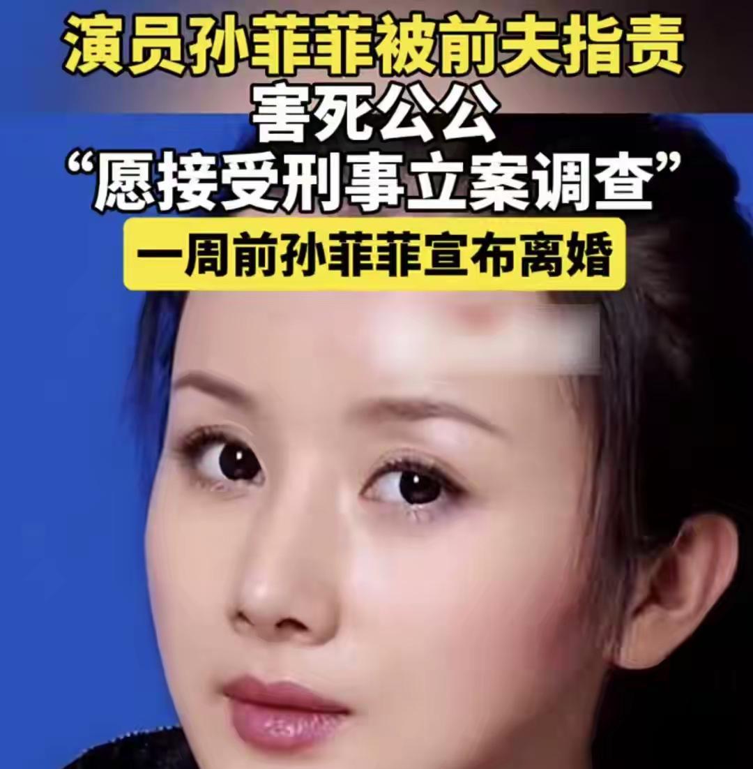 孙菲菲官宣离婚后，又在网络上和前夫“开撕”，原因是前夫发朋友圈诋毁她害死公公。