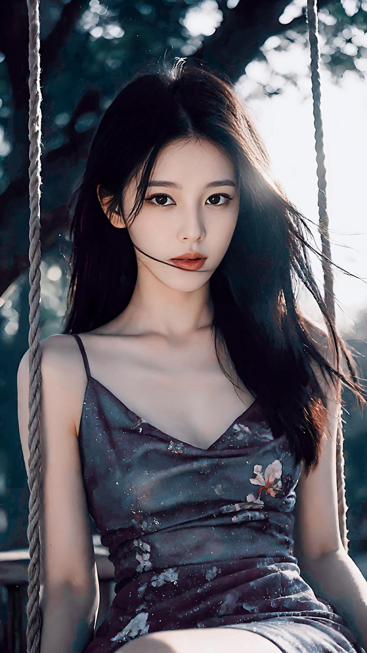 树影摇碎日光，我在风里荡秋千