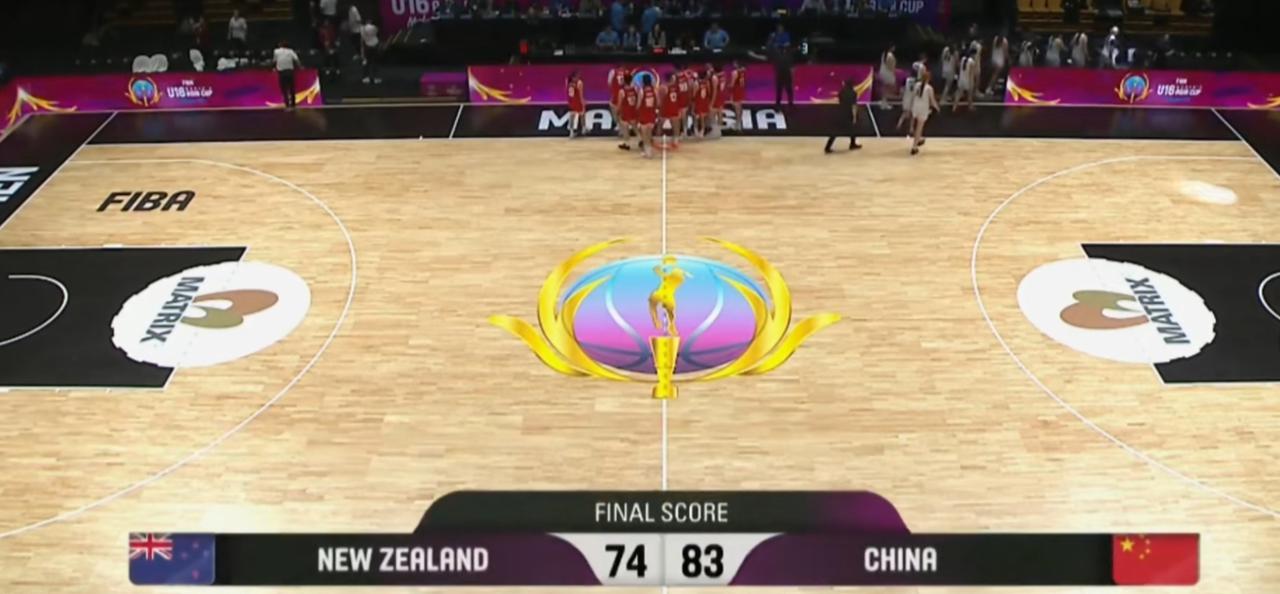 U16女篮亚洲杯，中国U16女篮83-74新西兰U16女篮，除了小部分时段，