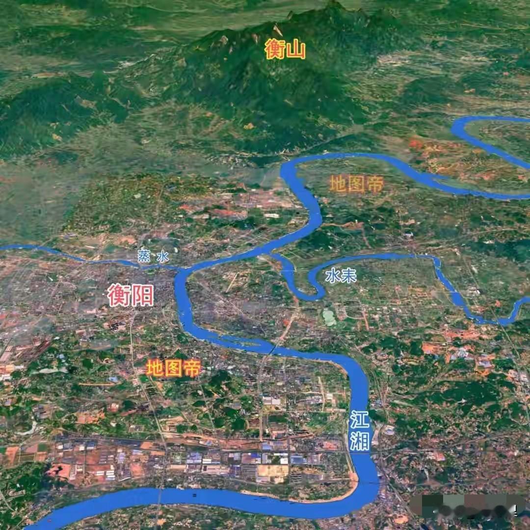 没想到吧，衡阳作为一个内陆省份，竟然是一个半岛城市！衡阳地处湖南中南部，三面环山