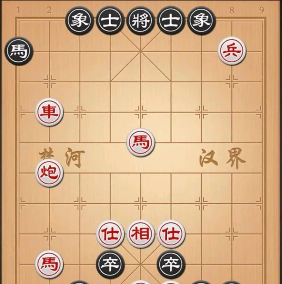 第一步只能踏马叫杀，马挂左角还是右边角，很有讲究，因为黑方有个7路有个车，你搞得