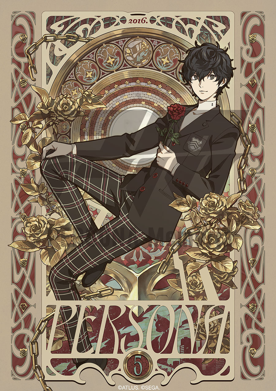 《女神异闻录》30周年纪念展「PERSONAMemoria」相关插画。​​​