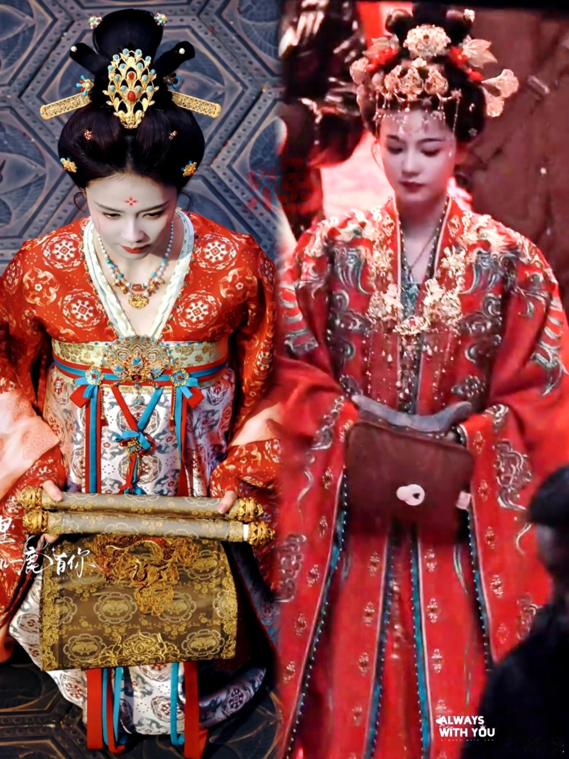 白鹿官服裙子都精彩白鹿撑得起《唐宫奇案》女官造型！仪态端庄挺拔自带气场，眼神里全